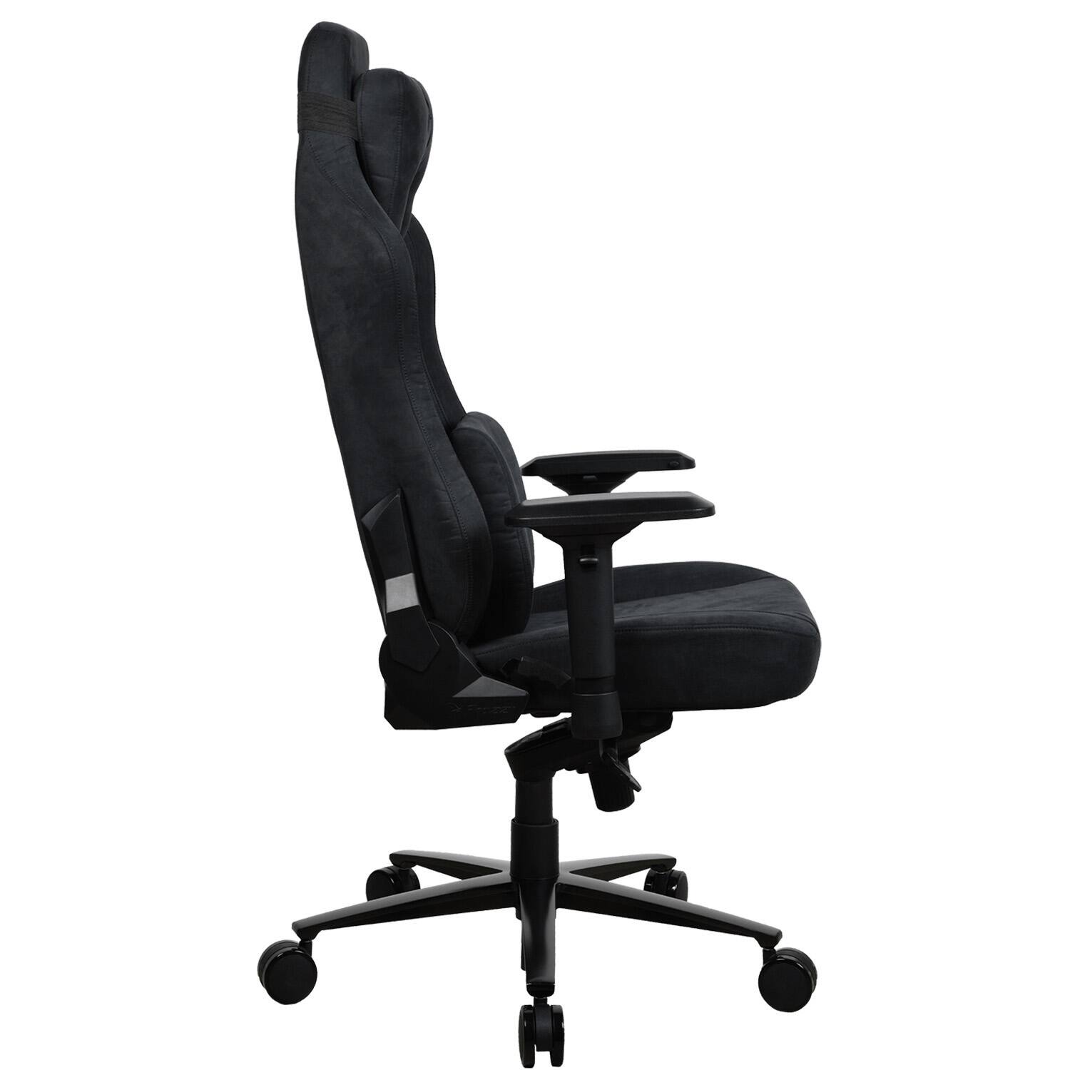 Alt View 15. Arozzi - Vernazza Series Top-Tier Premium Supersoft Upholstery Fabric Gaming Chair - Pure Black.