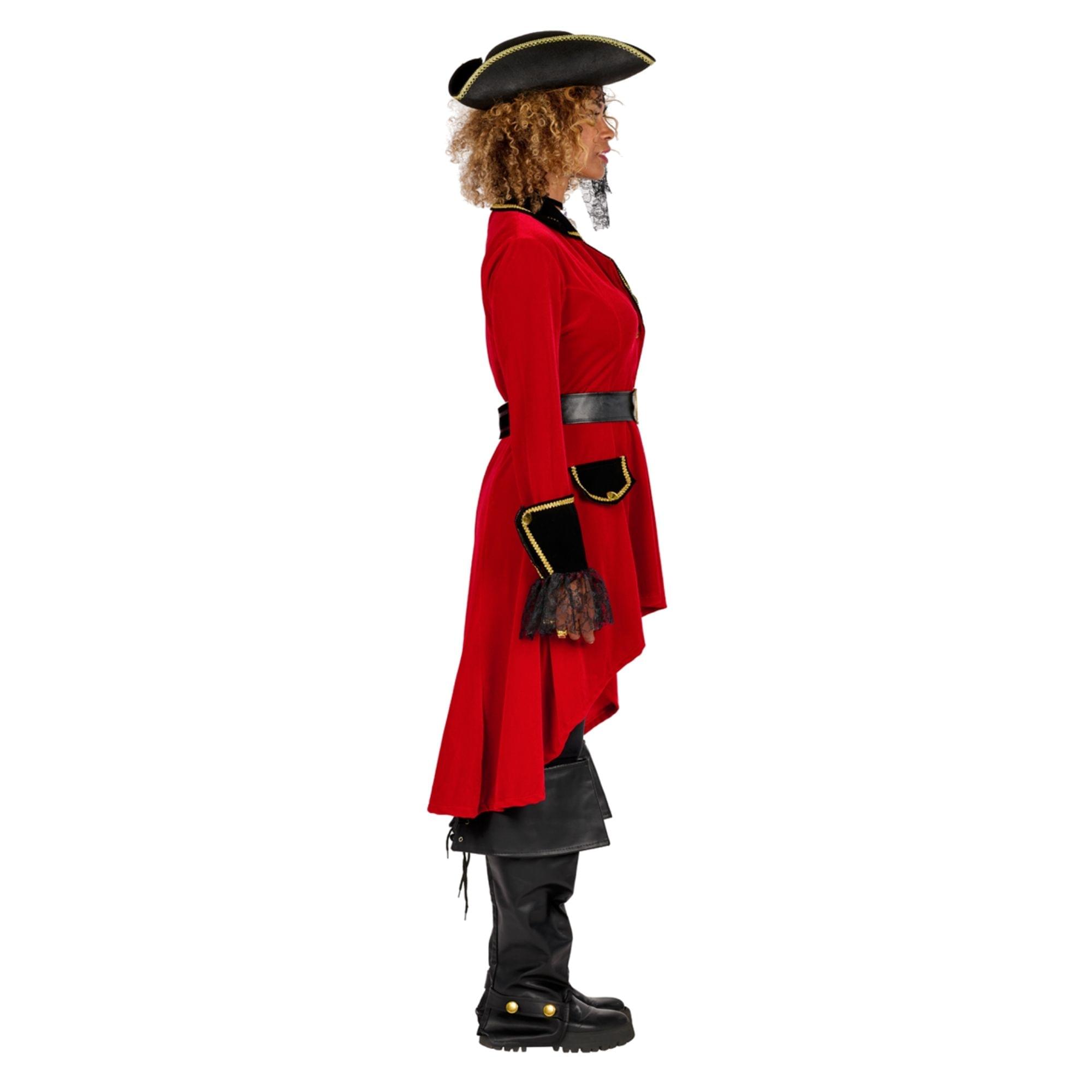 Alt View 1. Orion Costumes - Women Pirate Adult Costume Small - Red.