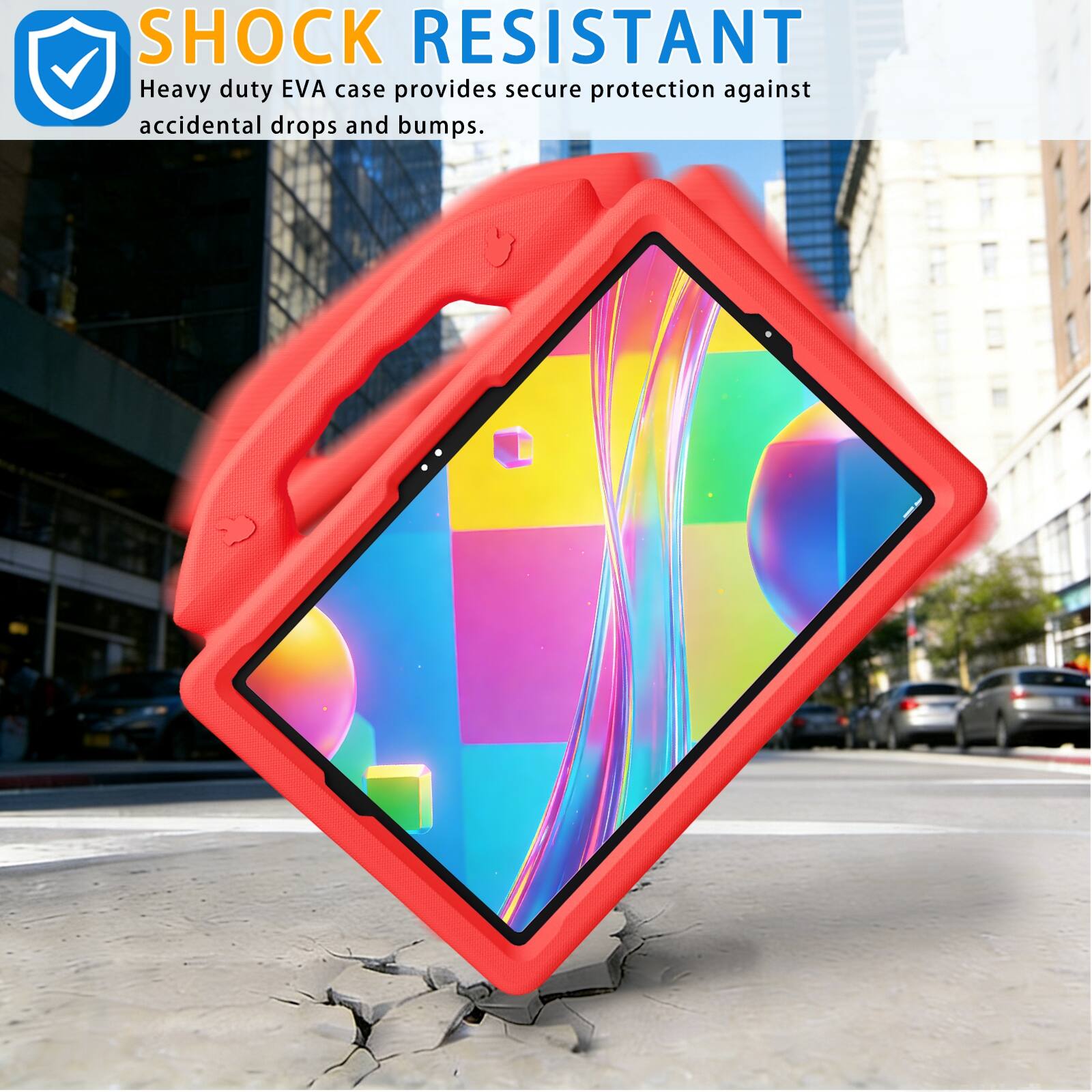 SHOCK RESISTANT  
Heavy duty EVA case provides secure protection against accidental drops and bumps.