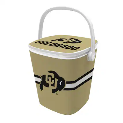 Front. Indigo Falls - Colorado Buffaloes 16-Quart Mini Cool Bar Cooler - White.