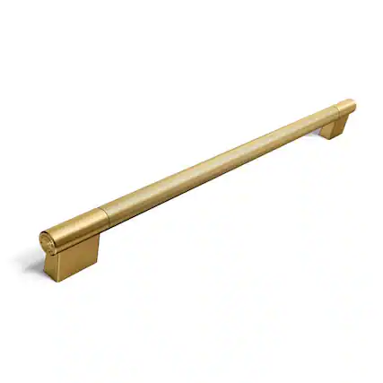 Front. KitchenAid - Handle Hardware Accessory Kit for 24” Undercounter Wine Cellars, Beverage Centers and Refrigerators - Brass Grip.