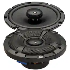 Front. Powerbass - PowerBass 2XL-653T - 6.5" Shallow Mount Coaxial Speakers - Pair - Black/Gray.