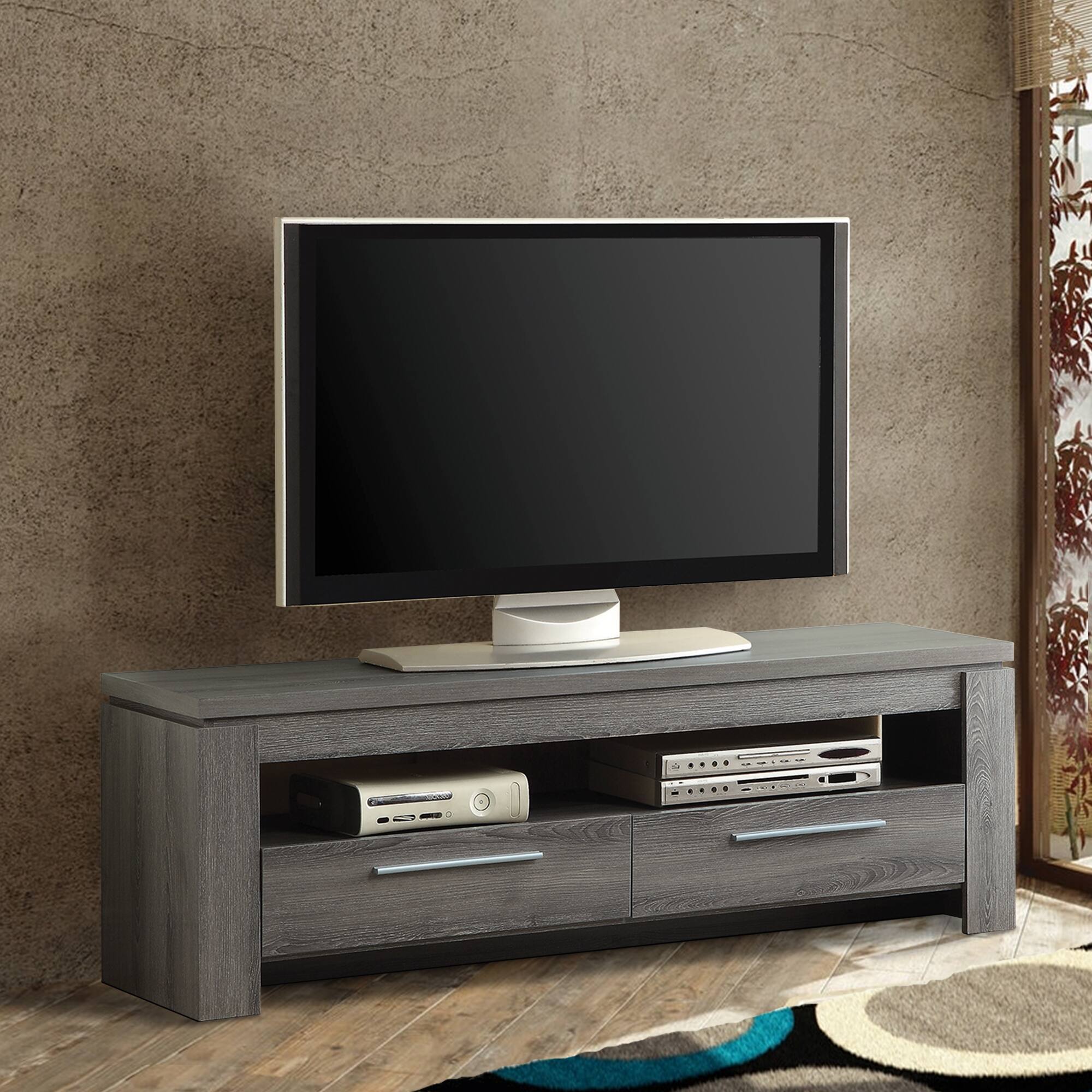 Alt View 5. Manhattan Lane - Fine Looking weathered Gray tv console - Gray.