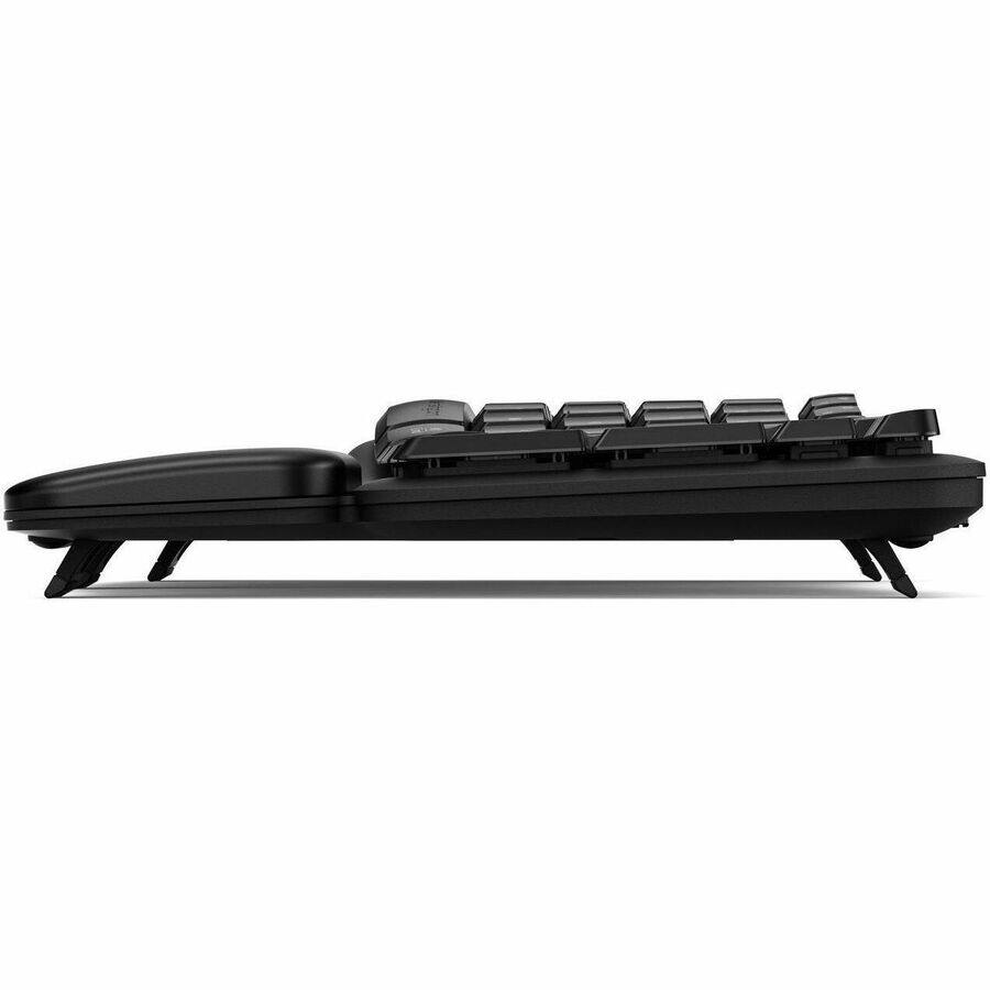 Alt View 5. Kensington - Kensington Pro Fit Ergo KB620-RC Wireless Rechargeable EQ Keyboard - Wireless Connectivity - Bluetooth/RF - Full-size - Black.