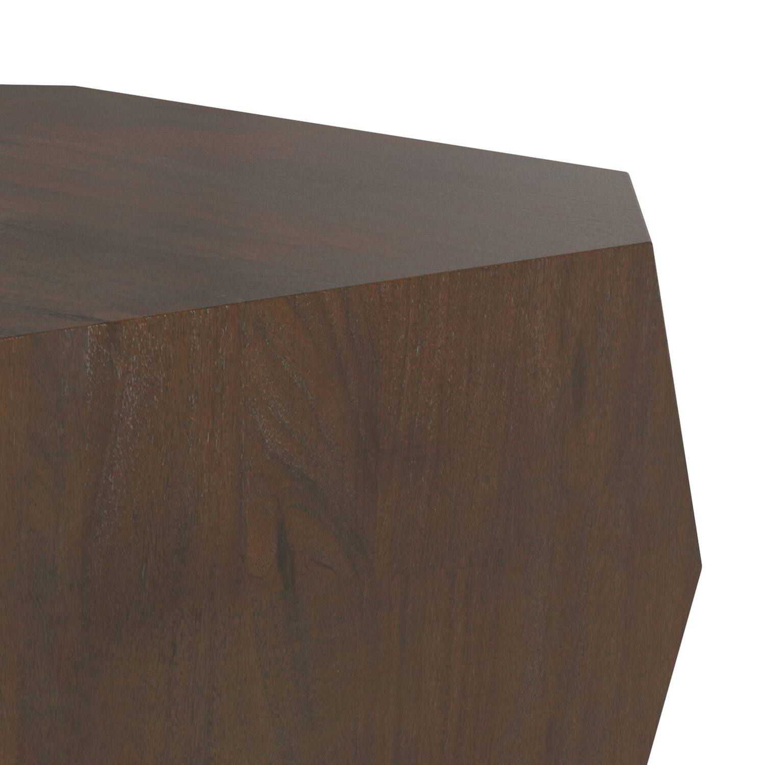 Alt View 6. Simpli Home - Eisley 39 inch Wide Acacia Wood Contemporary Coffee Table in Walnut, Assembled - Walnut.