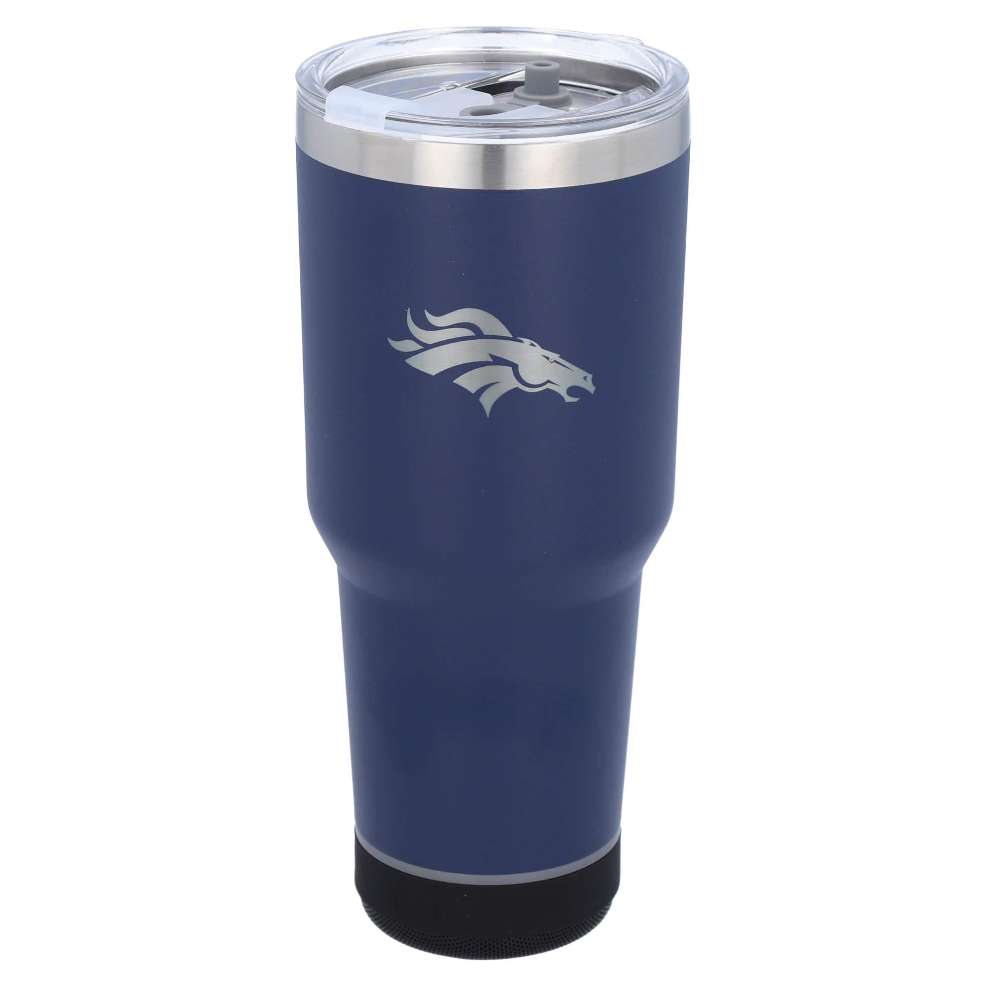 Front. The Memory Company - 30oz. Stainless Steel LED Bluetooth Tumbler - Multicolor.