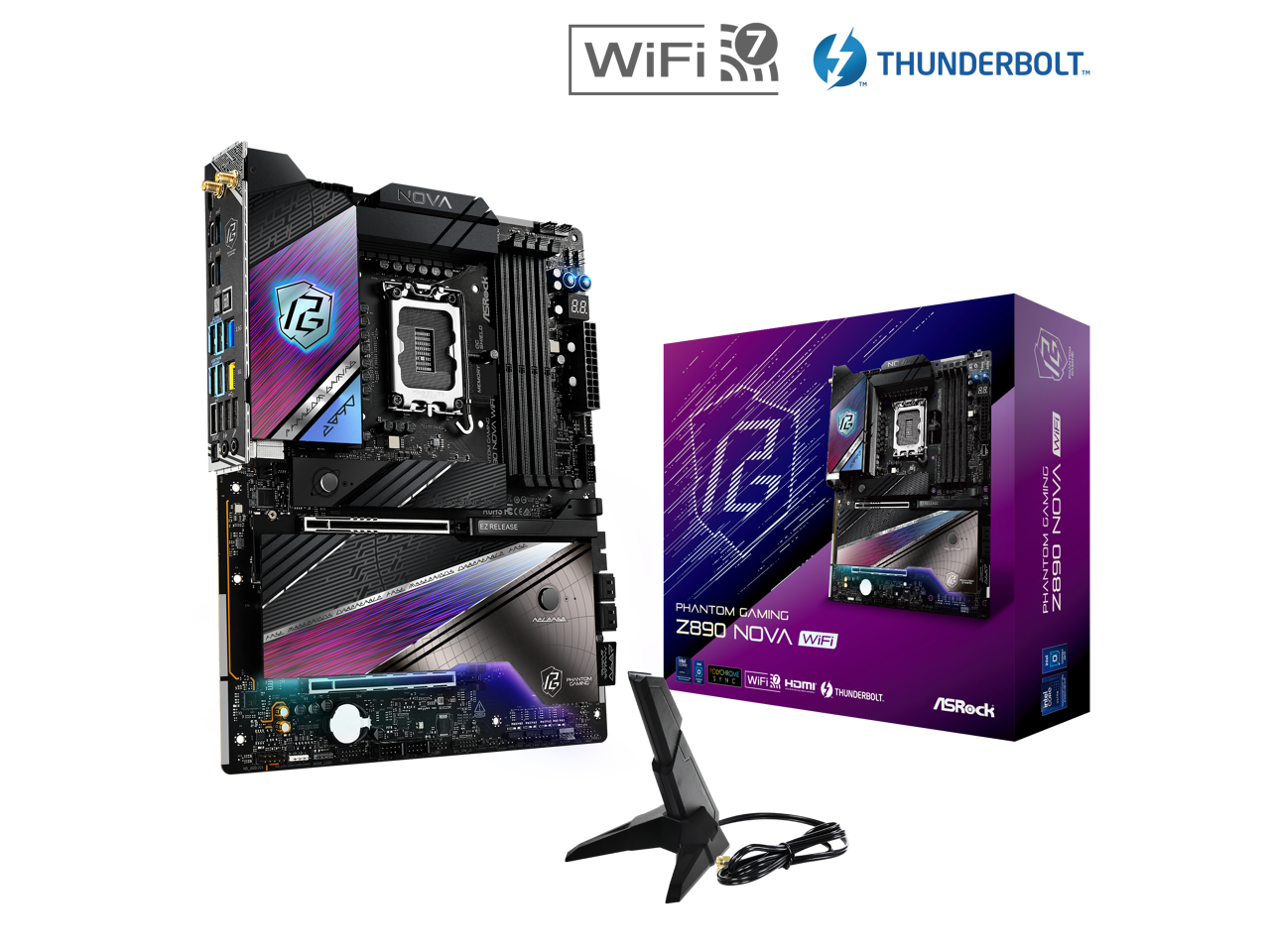 ASRock - Z890 Nova WiFi LGA 1851 Intel Z890 ATX Motherboard price history on PriceWatchPro