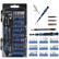 Front. Stock Preferred - 60-in-1 Computer Repair Tool Kit – Precision Screwdriver Set for Laptop, PC, Smartphone - Black / Silver.