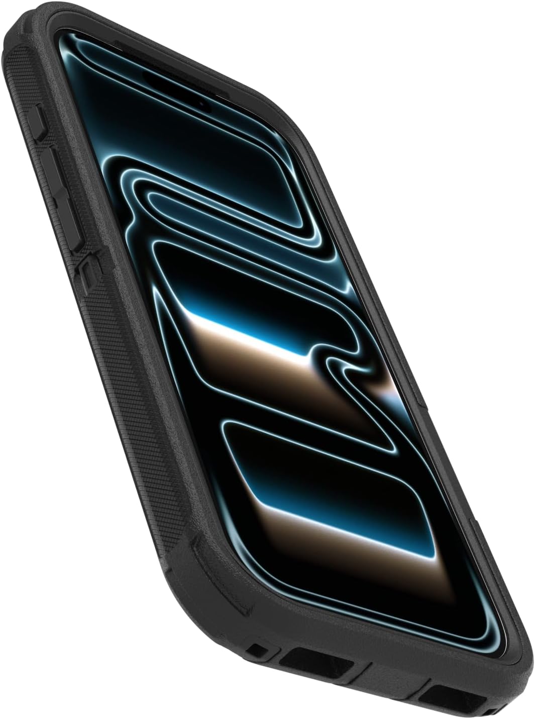 Left. OtterBox - OtterBox Defender Pro Series MagSafe Black Case - iPhone 17 Pro - Black.