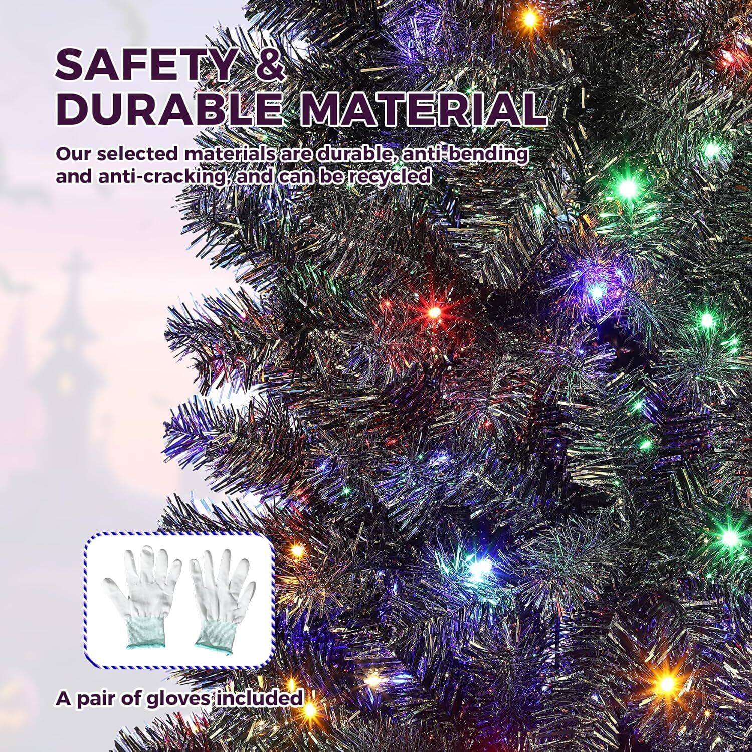 SAFETY & DURABLE MATERIAL

Our selected materials are durable, anti-bending, and anti-cracking, and can be recycled.

A pair of gloves included