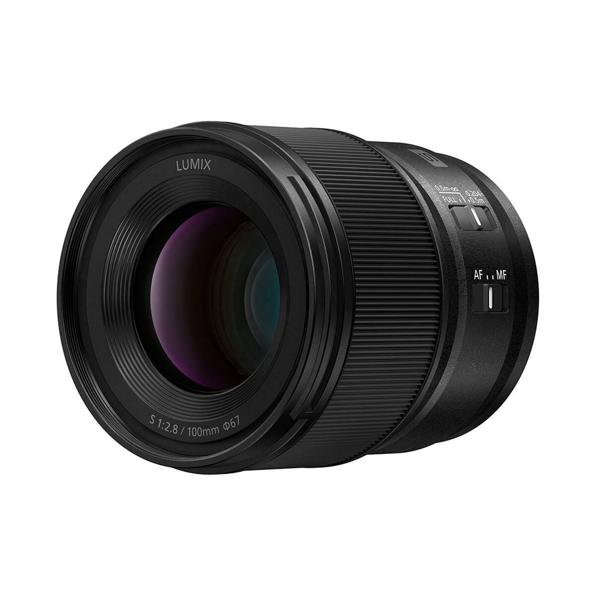 LUMIX

0.5m - op. 0.204 FULL 0.5ml

AF | MF

S 67 1:2.8/100mm | 100mm