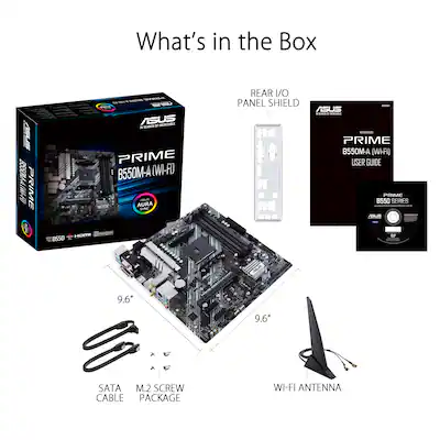 ASUS PRIME B550M A WIFI II (Socket AM4) AMD B550 Micro ATX DDR4 Wi ASUS PRIME B550M A WIFI II (Socket AM4) AMD B550 Micro ATX DDR4 Wi
