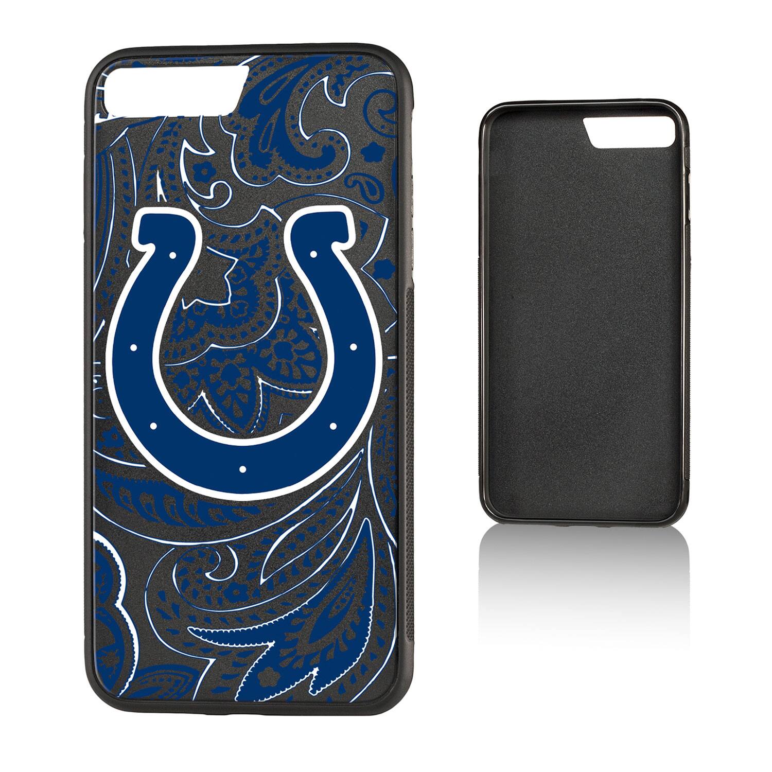 Alt View 3. Keyscaper - Indianapolis Colts iPhone Paisley Design Bump Case - 14 - Multicolor.