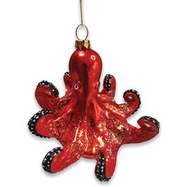 OrnamentallyYou - Pacific Octopus Blown Glass Christmas Ornament Sea Animal Creature - Multi-colored