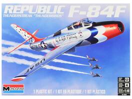 Revell - Level 4 Model Kit Republic F-84F Thunderstreak Aircraft US Air Force Thunderbirds Monogram Series 1/48 Scale Model - Multicolor