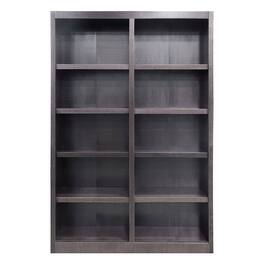 Concepts in Wood - Double Wide Bookcase 10 Shelves Espresso Finish - Brown