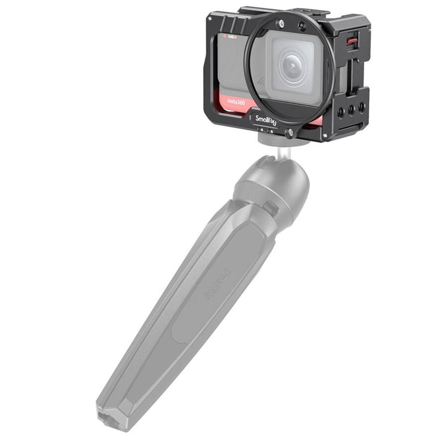Small Rig Vlog Kit Camera Smallrig Vlogging Cage and 52mm Filter Adapter for Insta360 ONE R 4K ...