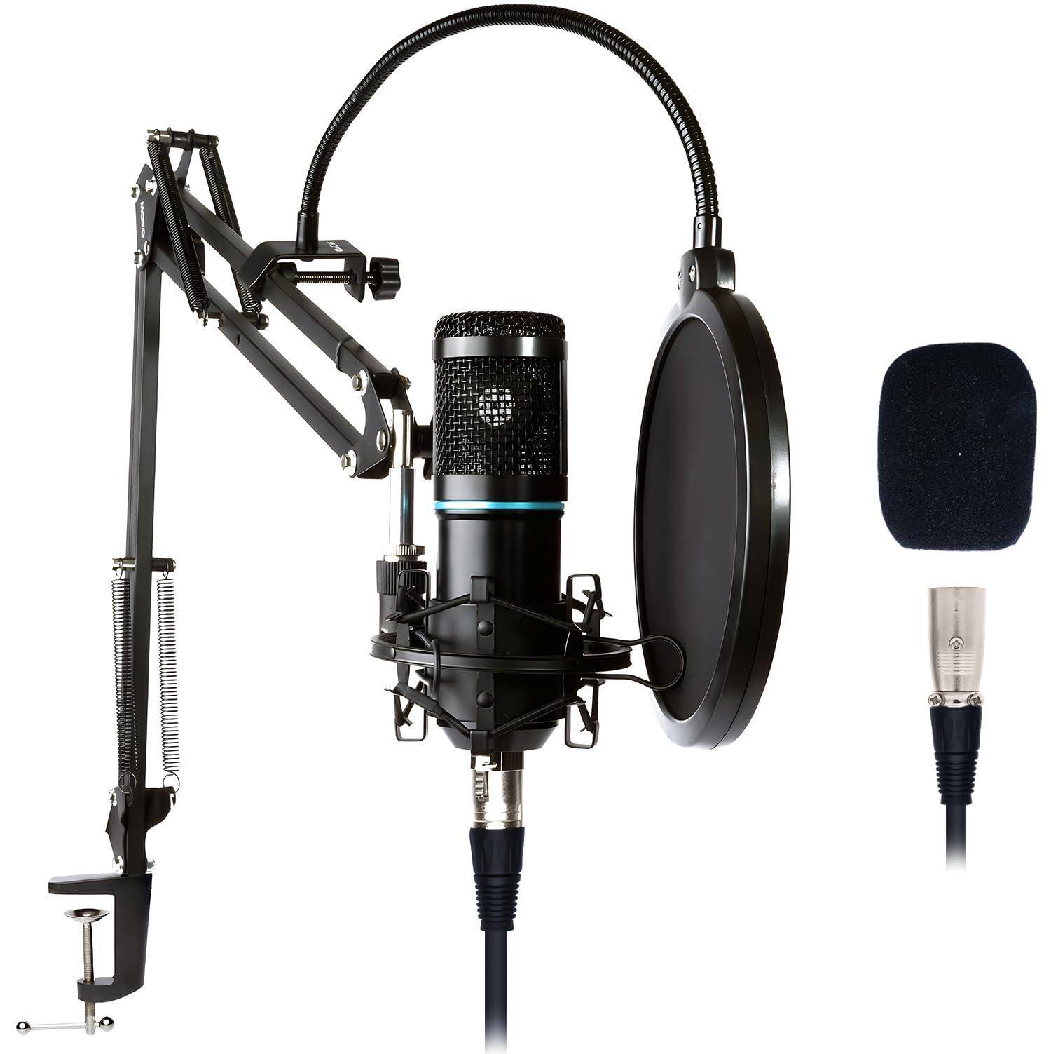Front. Cedar Assembly - Podpak Podcast Equipment Bundle With Xlr Condenser Microphone Articulating Scissor Arm And Pop Filter Mic For - 1 Pack.