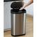 Angle. Hivvago - Stainless Steel 13 Gallon Touchless Kitchen Trash Can - Silver.