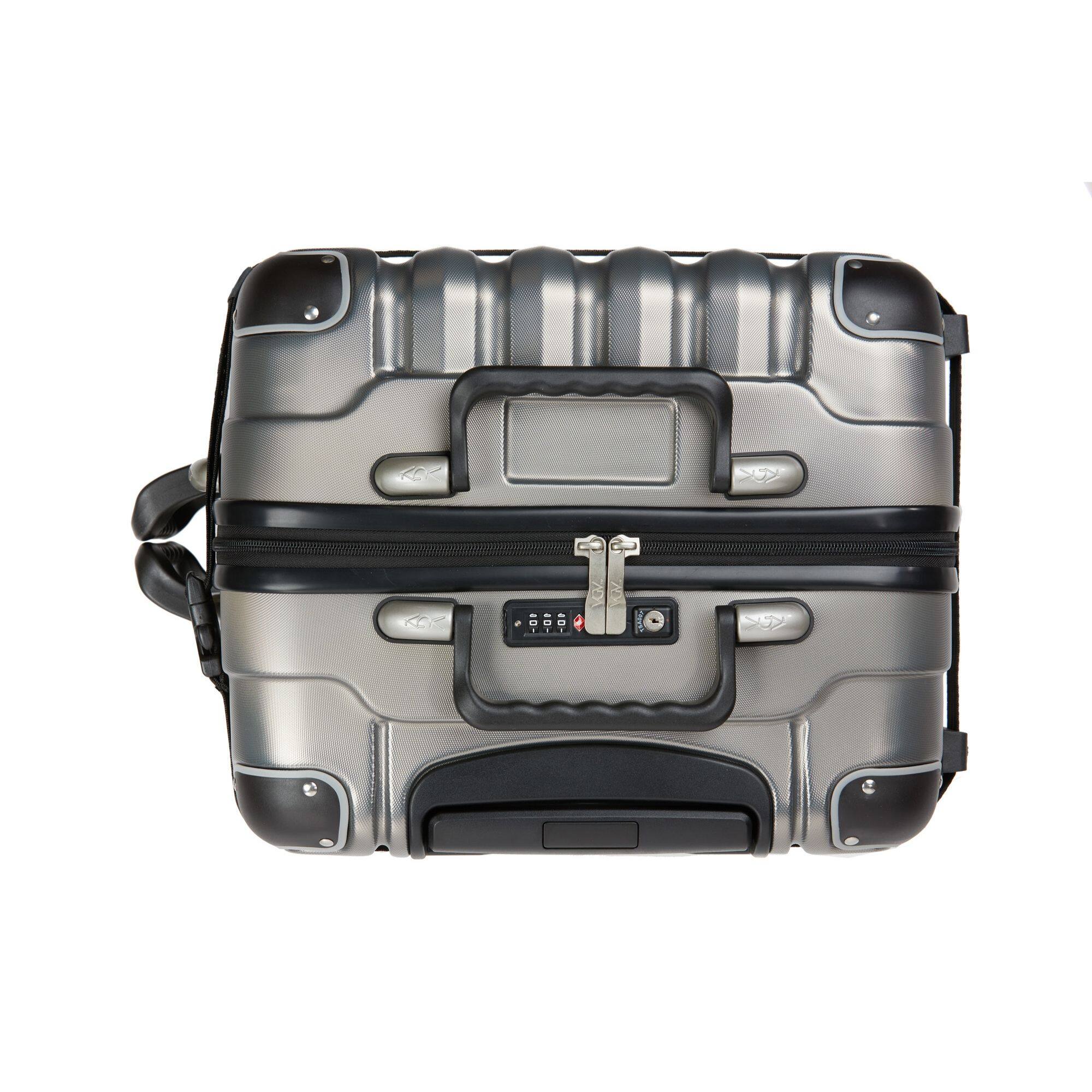 Alt View 1. Vingarde Valise - Grande 05 - 12 Bottle Wine Travel Suitcase - Silver.