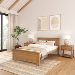 Plank+Beam - Classic Full-Size Platform Bed, Pecan - Pecan