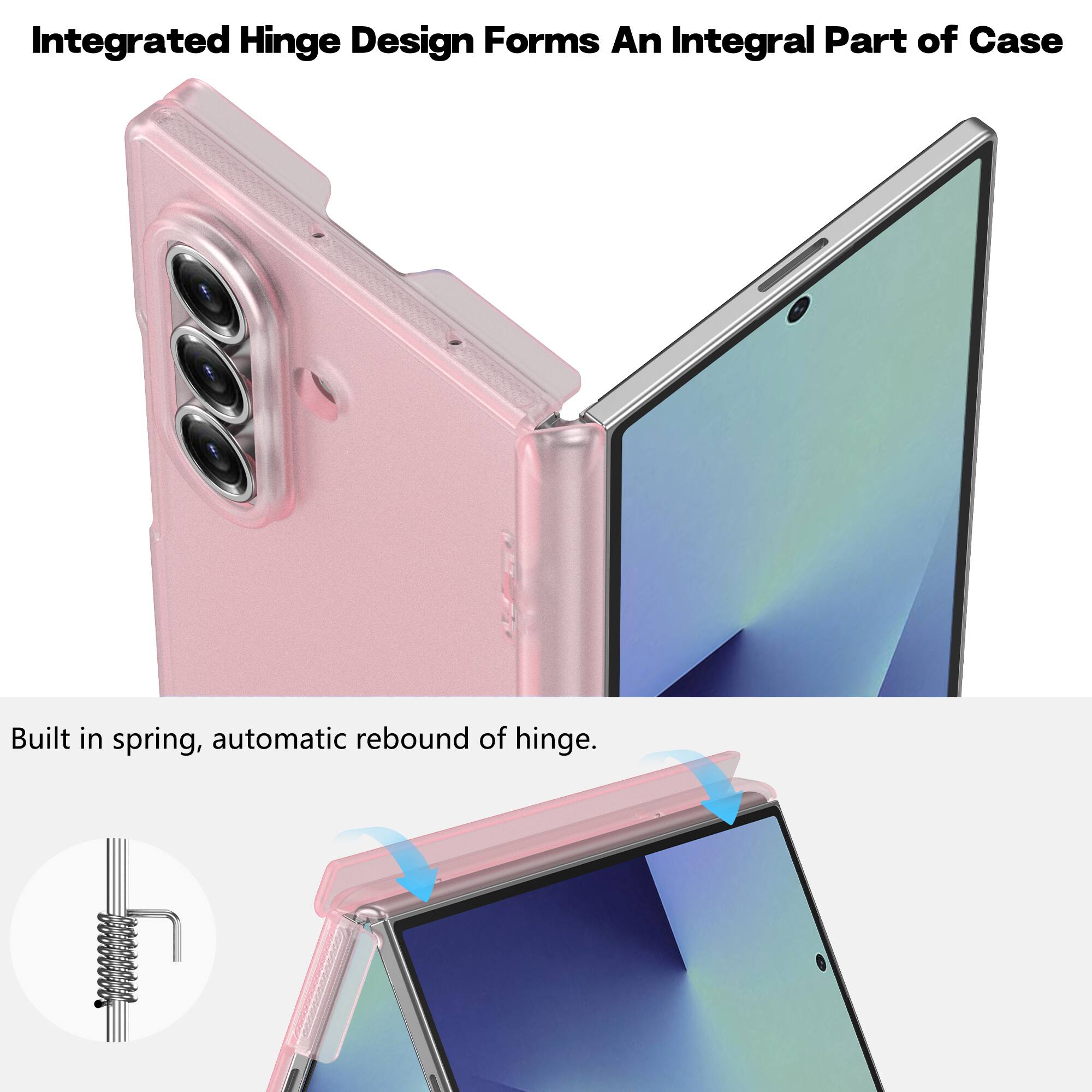 Dteck Hinge Case for Samsung Galaxy Z Fold8 Ultra Ultra,Slim Matte Hard ...