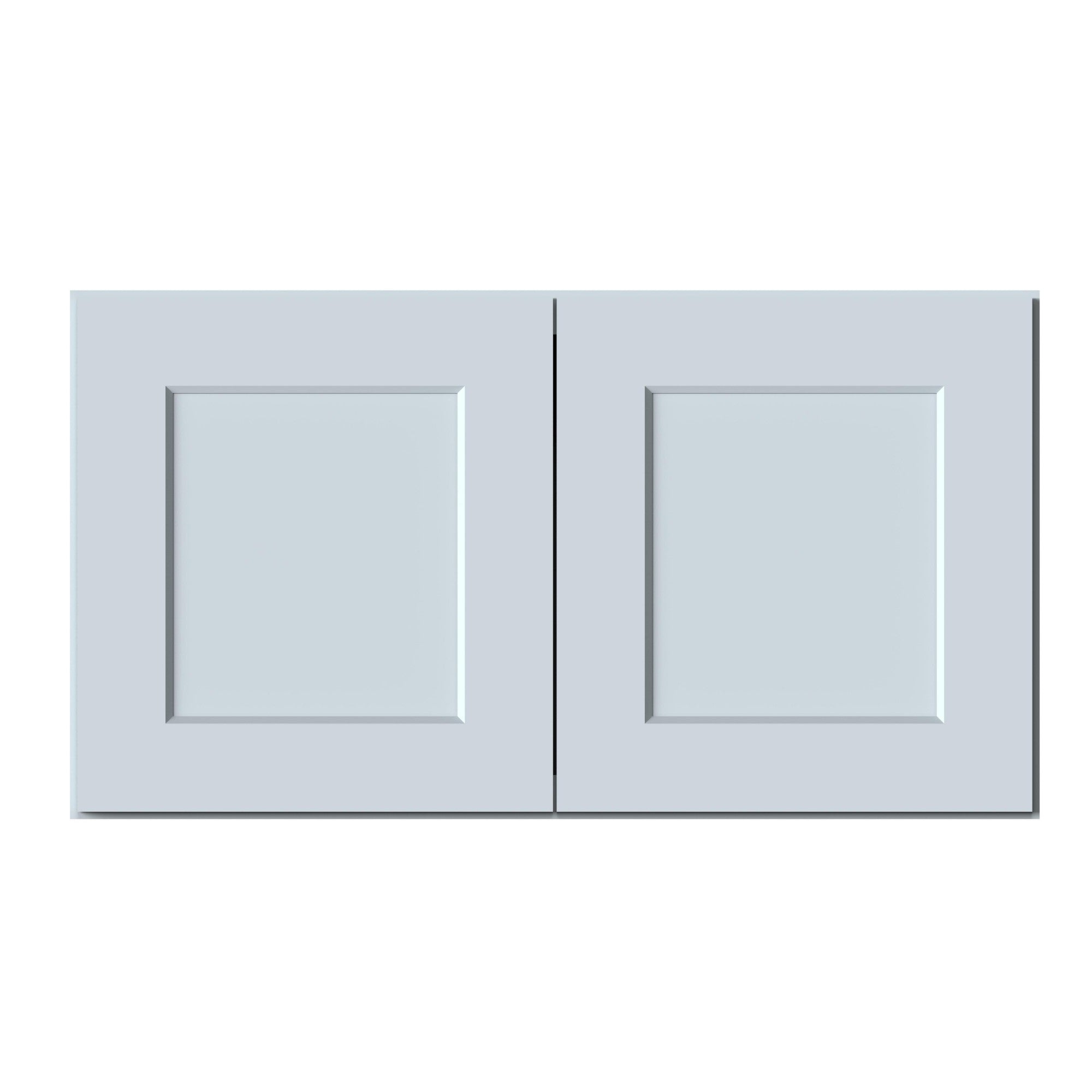 Front. Boyel Living - 33in.W x12in.D x18in.H WALL CABINET Fully assembled Cabinet With Two HDF Doors - Gray.