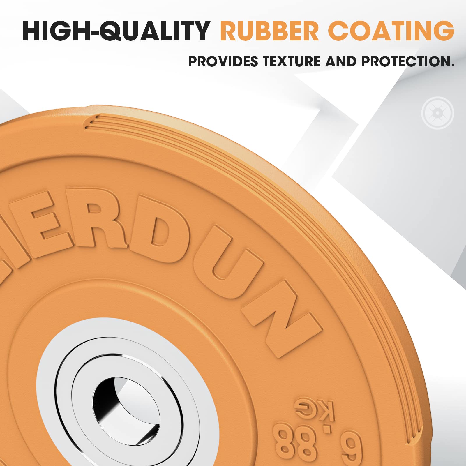 HIGH-QUALITY RUBBER COATING PROVIDES TEXTURE AND PROTECTION.  
BADUM KG .88 9