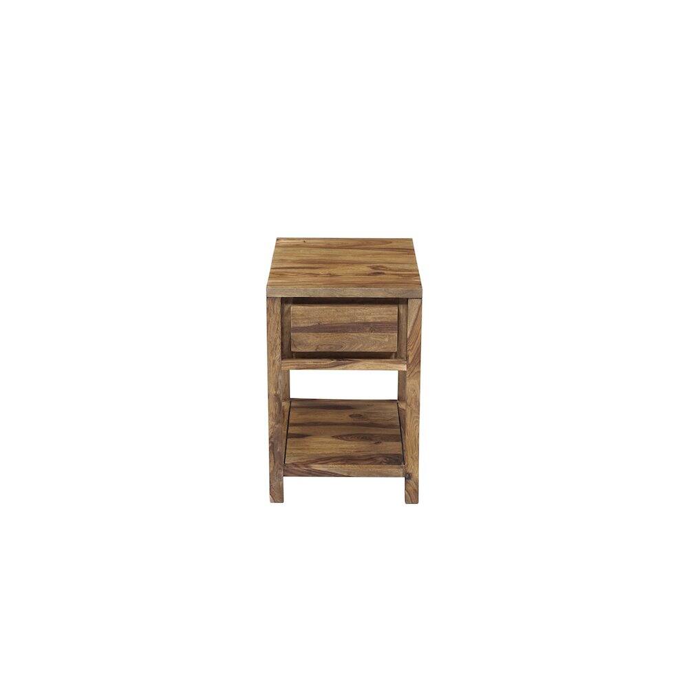 Angle. Porter Designs - Porter Designs Urban Solid Sheesham Wood End Table, Natural - Brown.
