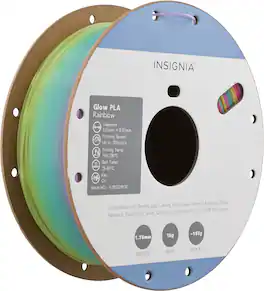 Insignia™ - PLA Glow 1.75mm Filament - Glow Rainbow