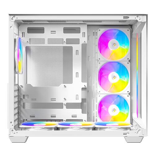 Alt View 1. Antec - C5 ARGB White, Mid-Tower ATX PC Case, 7×120mm ARGB PWM Fans Included, Supports Up to 10 Fans, 360mm Radiator Support - White.