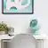 Alt View Zoom 17. Woozoo - Oscillating Air Circulator Fan with Remote - 5 Speed Desk Fan with Timer - 353 ft² Area Coverage - Blue.