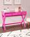 Alt View 15. Linon Home Décor - Penrose Two-Drawer Campaign-Style Writing Desk - Raspberry Pink.