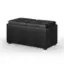 Angle. Simpli Home - Avalon 5 Piece Storage Ottoman - Distressed Black.