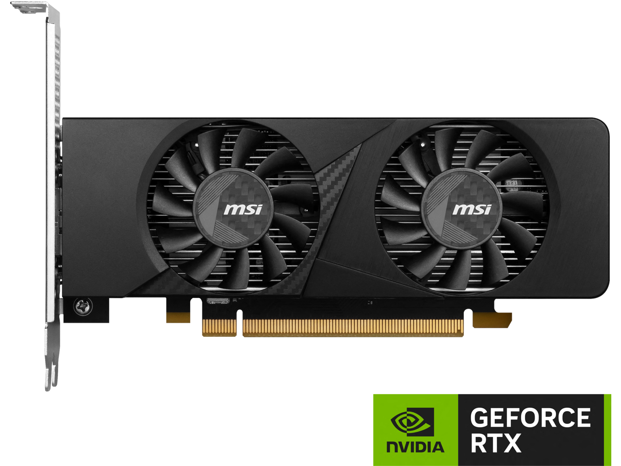 MSI LP GeForce RTX 3050 6GB GDDR6 PCI Express 4.0 x8 ATX Graphics