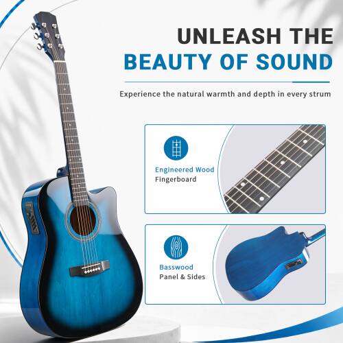 UNLEASH THE BEAUTY OF SOUND

Experience the natural warmth and depth in every strum

Engineered Wood Fingerboard

Basswood Panel & Sides