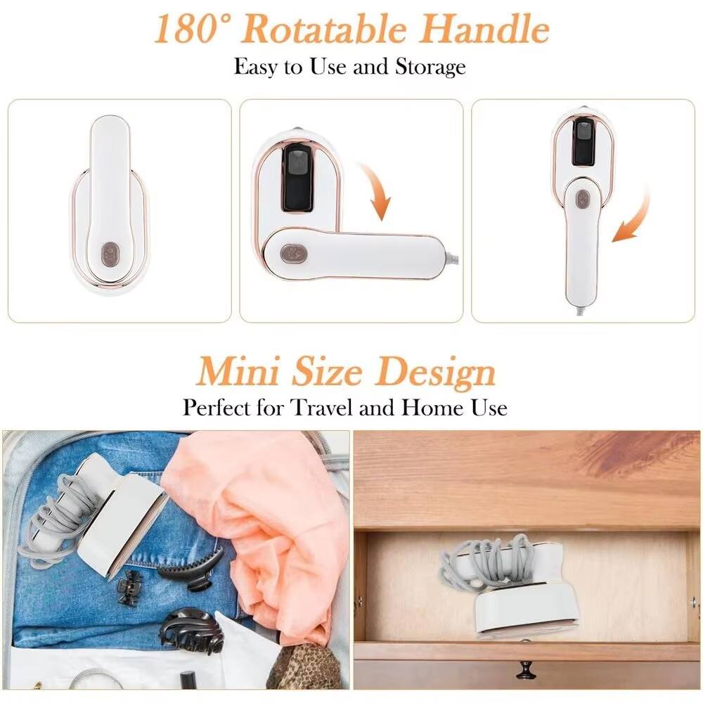 180° Rotatable Handle  
Easy to Use and Storage  

Mini Size Design  
Perfect for Travel and Home Use