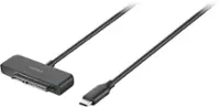 Insignia™ - SATA to USB-C Adapter for 2.5” SATA Drives - Black - Front_Zoom