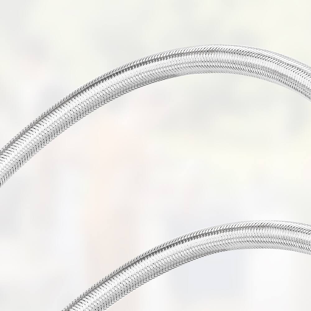 Back. Empava - 2-Pack Stainless Steel Propane Hoses – Universal QCC1, Leak-Proof, 1-Year Warranty - Stainless Steel.