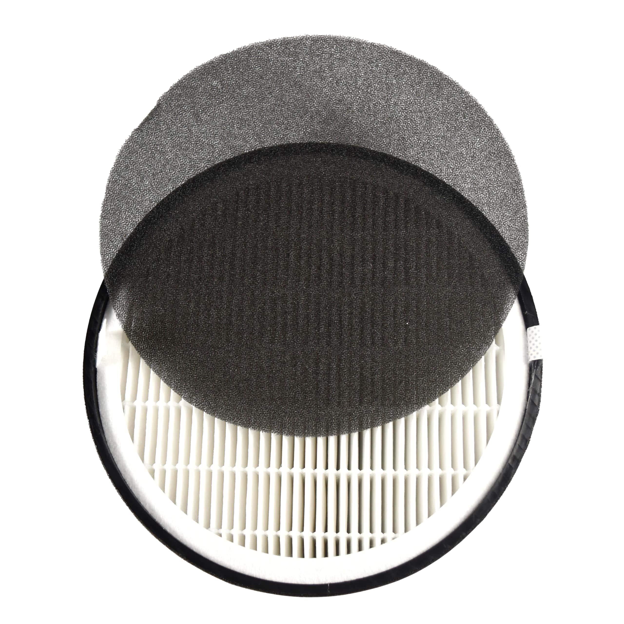 HQRP - Replacement HEPA Activated Carbon Pre-Filter Set for Levoit LV-H132 Air Purifier - LV-H132-RF