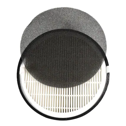 Front. HQRP - Replacement HEPA Activated Carbon Pre-Filter Set for Levoit LV-H132 Air Purifier - LV-H132-RF.