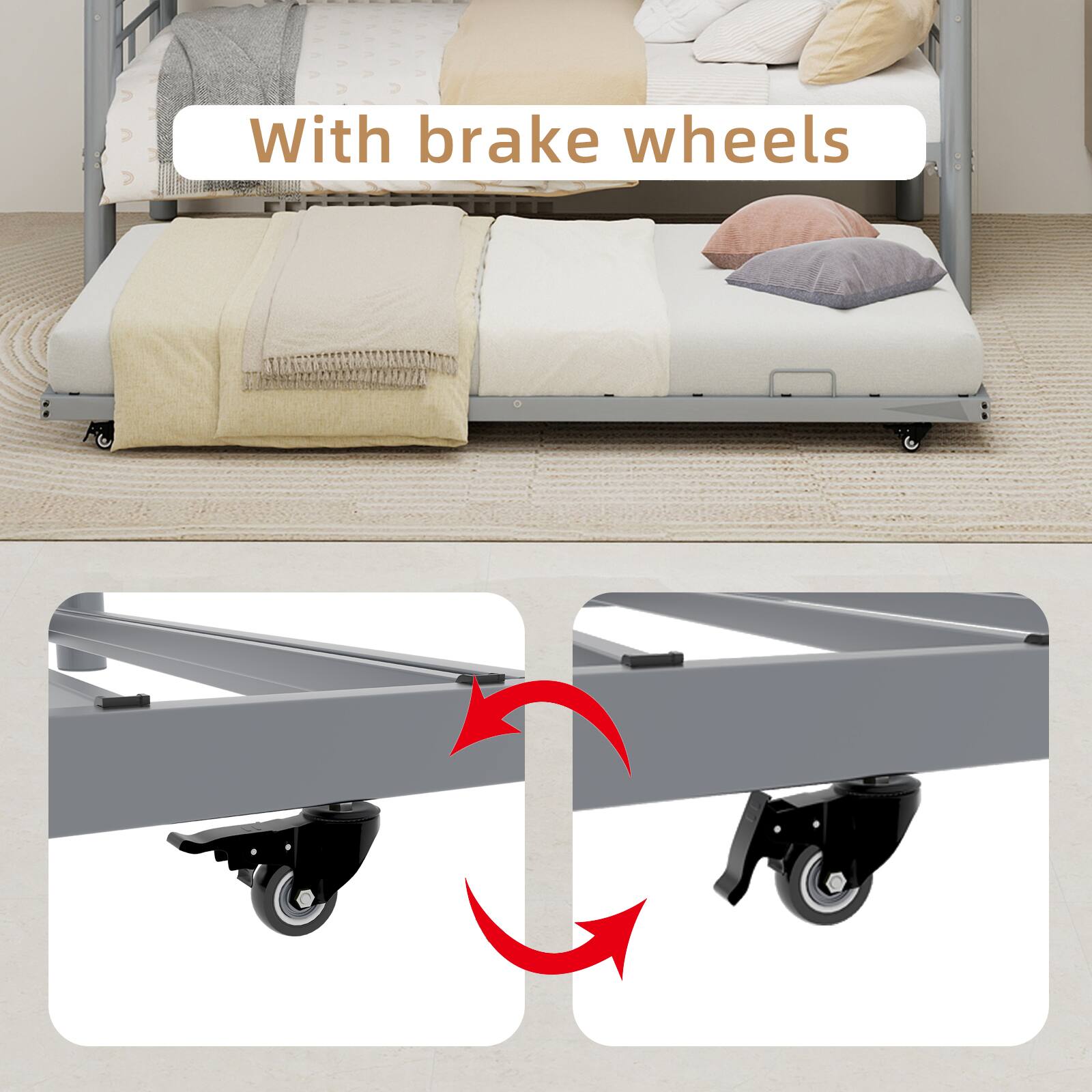 With brake wheels