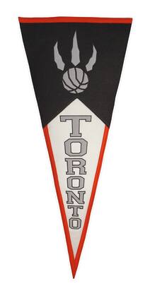 Winning Streak Sports - Oversized Toronto Basketball Raptors Classic NBA Wool Pennant 40x17 inches - Multi