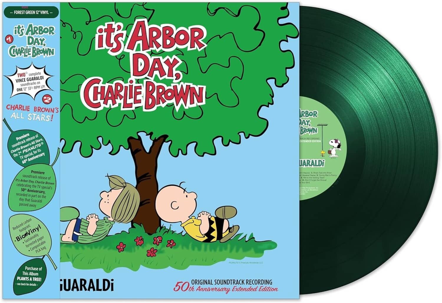 Vince Guaraldi - It's Arbor Day, Charlie Brown/Charlie Brown's All Stars (Forest Green vinyl)   - VINYL LP price history on PriceWatchPro
