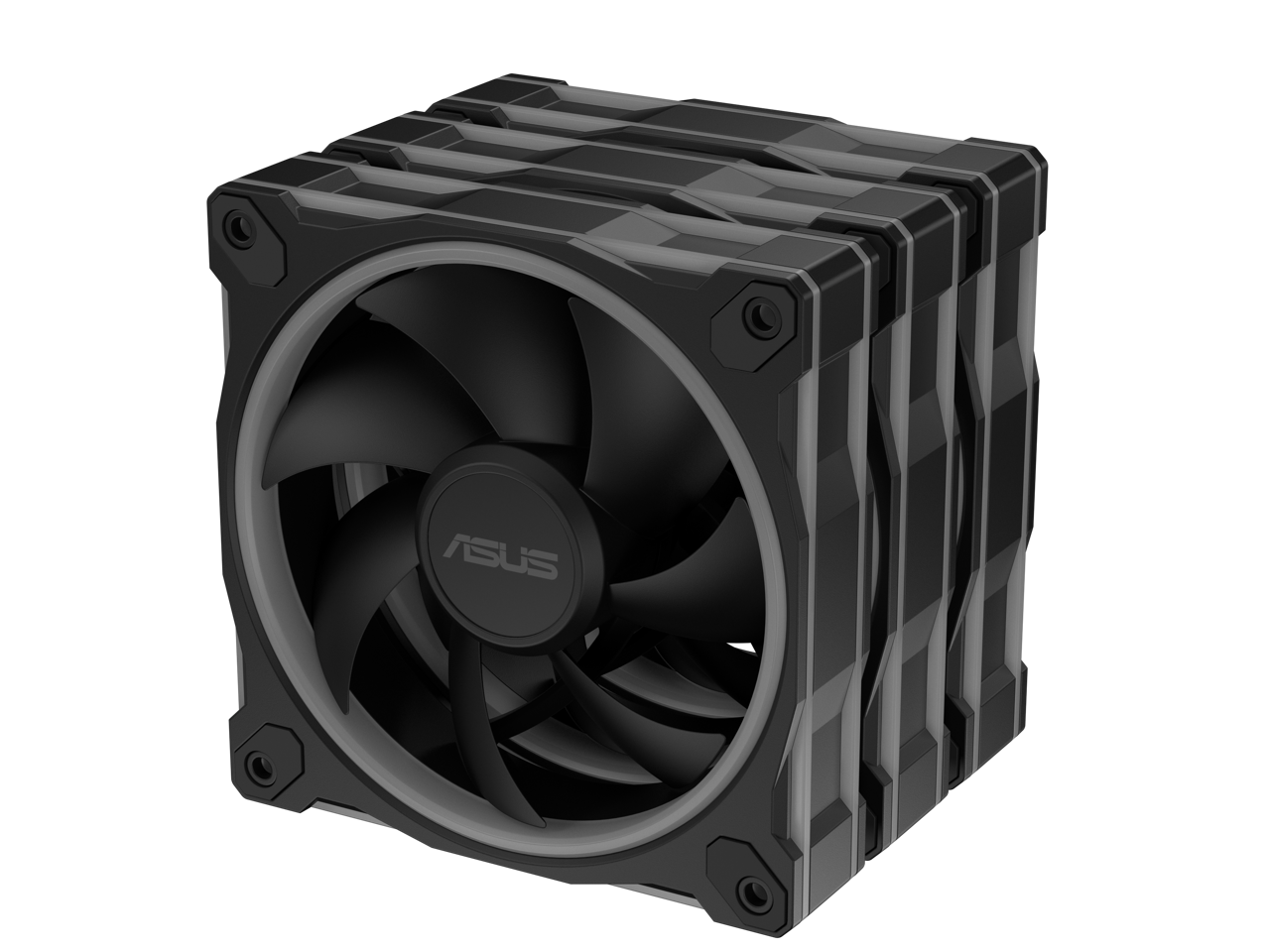 Alt View 10. ASUS - ASUS Prime MR120 ARGB Fan Triple Pack, 28mm Frame, PWM, 20 ARGB LEDs, Aura Sync - Black.