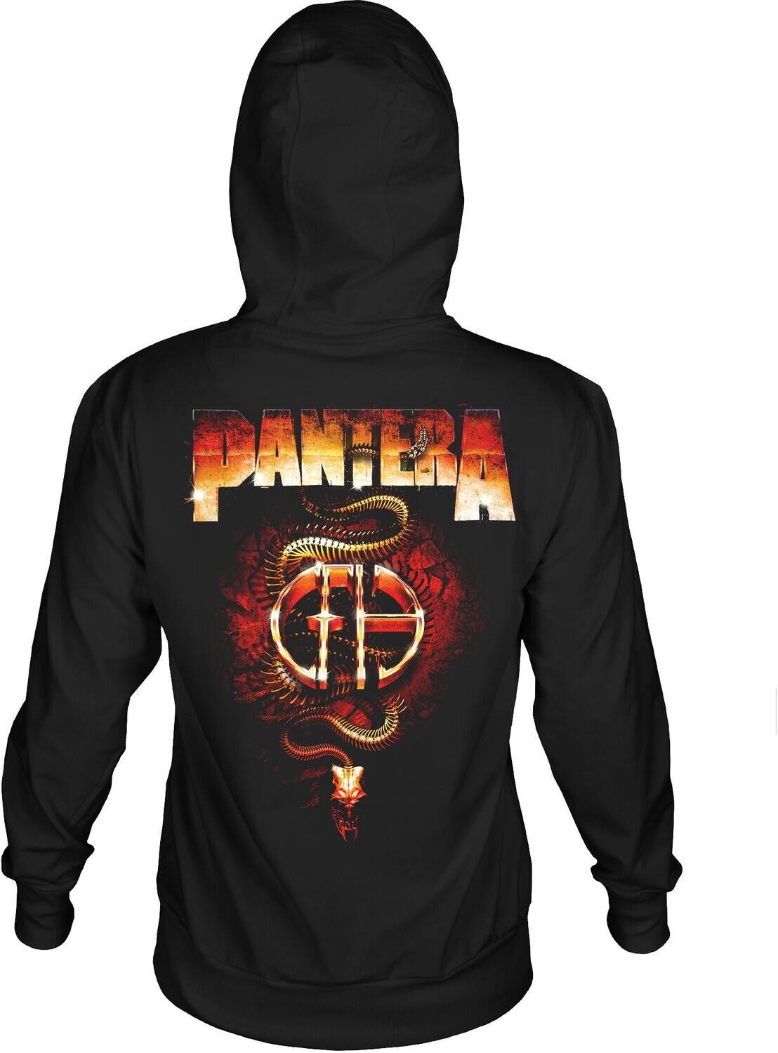 Alt View 1. PopMarket - Pantera - Pantera - Brass Snake - Pullover Hoodie - Large Black 31511418A3   - APPAREL - Multicolor.
