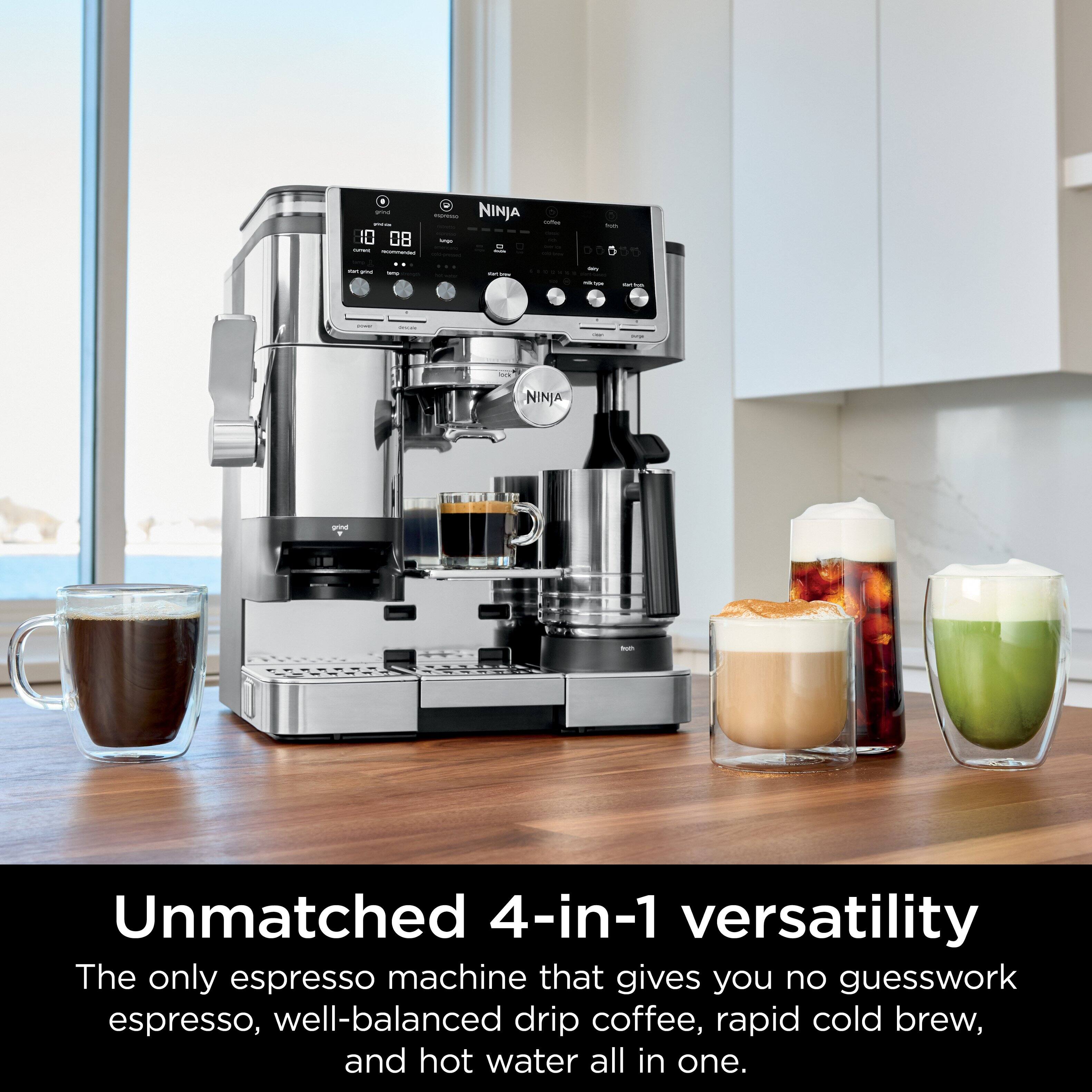 Unmatched 4-in-1 versatility

The only espresso machine that gives you no guesswork espresso, well-balanced drip coffee, rapid cold brew, and hot water all in one.