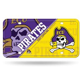Rico Industries - East Carolina Pirates 12x6 Metal License Plate Auto Tag - Multi