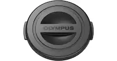 Front. OM System - PBC-EP08 Body Cap for PT-EP08 Underwater Housing Lens Port with Locking Buckle and Safety String - Black.