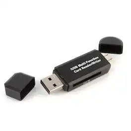 Kitcheniva - Micro USB OTG to USB 2.0 Adapter - Black
